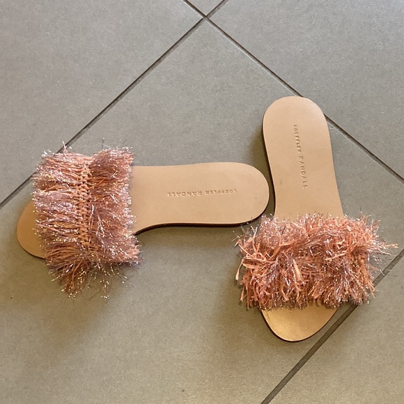 LOEFFLER RANDALL sparkly pink slides size 6.5 - Picture 2 of 13